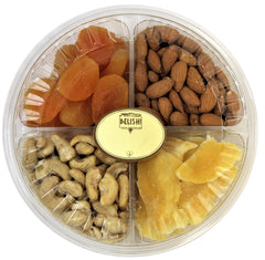 Gourmet Nut & Dried Fruit Variety 4-Section Gift Tray - Its Delish