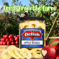 Dried Apple Rings  24 OZ Jumbo Container
