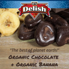 Organic Dark Chocolate Covered Banana Chips