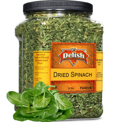 Chopped Dried Spinach Flakes, 8 Oz  Jumbo Jar