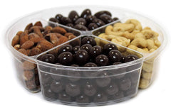 Gourmet Nuts & Chocolate Gift Tray 4-Section