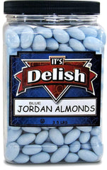 Pastel Light Blue Jordan Almonds, 3.5 lbs Jumbo Container
