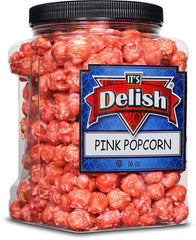 Pink Strawberry Colored Popcorn 16 Oz Jumbo Container