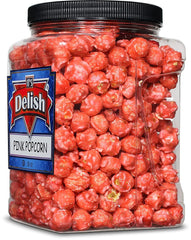 Pink Strawberry Colored Popcorn 16 Oz Jumbo Container