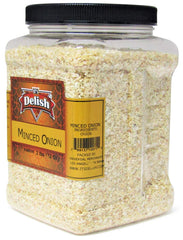 MINCED ONION, 32 OZ (2 LBS) | JUMBO CONTAINER