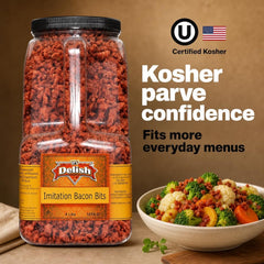 Its Delish Imitation Bacon Bits 4 Lbs Bulk Gallon Jug,