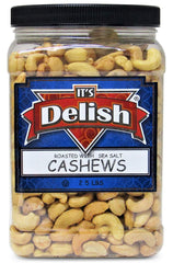 ROASTED SALTED CASHEWS, WITH SEA SALT  2.5 LBS | Jumbo Jar