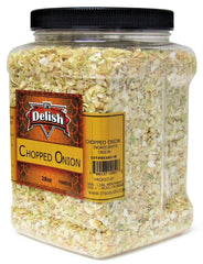 DRIED CHOPPED ONION, 28 OZ | JUMBO CONTAINER