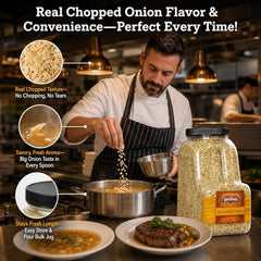 Dried Chopped Onion Gallon Jug