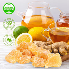 Crystallized Ginger Chunks with Lime — Jumbo Jar