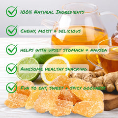 Crystallized Ginger Chunks with Lime
