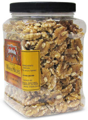 PREMIUM RAW WALNUTS HALVES, 24 OZ (1.5 LB) Jumbo Jar