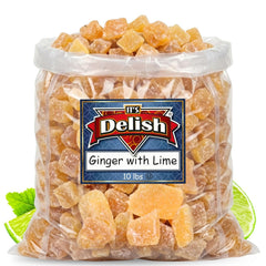 Crystallized Ginger Chunks with Lime