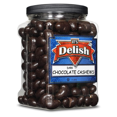 Dark Chocolate  Cashews 3 LBS Jumbo Container
