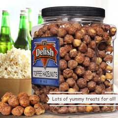 Gourmet Toffee Coated Hazelnuts, 38 OZ Jumbo Container