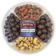 Gourmet Nuts & Chocolate Gift Tray 4-Section