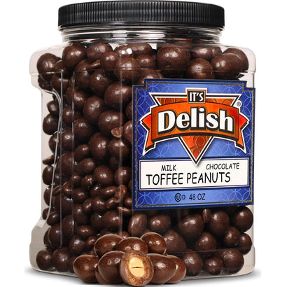 Milk Chocolate Toffee Peanuts  48 OZ Jumbo Container