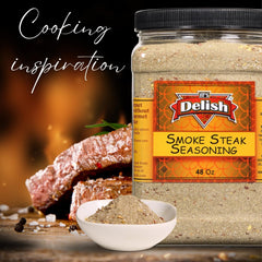 Smoke Steak Seasoning   48 OZ Jumbo Container