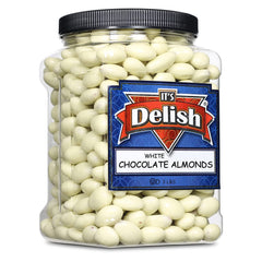 White Chocolate Covered Almonds 3 LBS Jumbo Container Jar