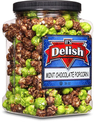 Mint Chocolate Flavored Popcorn, 16 Oz Jumbo  Container,