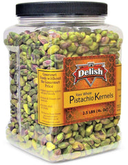 California Raw Shelled Pistachios Kernels, 2.5 LBS | JUMBO Jar