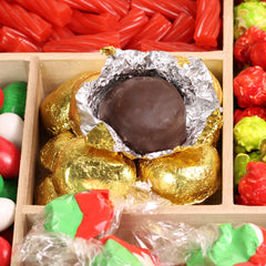 Christmas Candy Gift Tray | Wood Platter with Holiday Treats