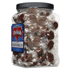 Chocolate Caramel Taffy 18 OZ  Jumbo Container Jar