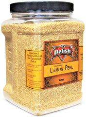 GRANULATED LEMON PEEL – 40 OZ JUMBO CONTAINER