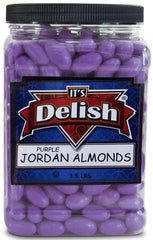 Purple Jordan Almonds , 3.5 lbs Jumbo Container