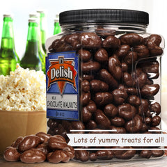 Milk Chocolate Covered Walnuts  48 Oz Jumbo Container