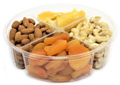 asorted Fruit & Nut 4-Section Gifttray