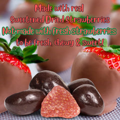 Dark Chocolate Covered Dried Strawberries