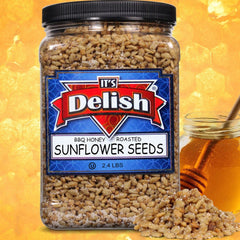 BBQ Honey Roasted Sunflower Seeds, 2.4 LBS  Jumbo Container