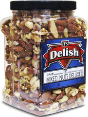 Raw Mixed Nuts with No Peanuts , 2 lbs  Jumbo  Jar