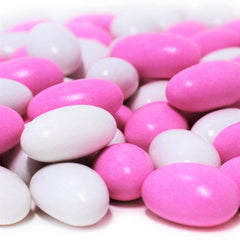 Pink and White Jordan Almonds Mix , 3.5 lbs Jumbo Container