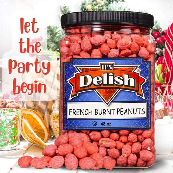 French Burnt Peanuts 2.5 lbs Jumbo Container – Its Delish
