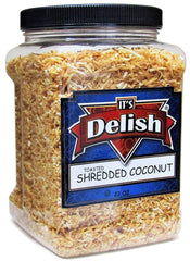 Toasted Unsweetened Coconut Fancy Shred Flakes – 22 OZ  Jumbo Jar