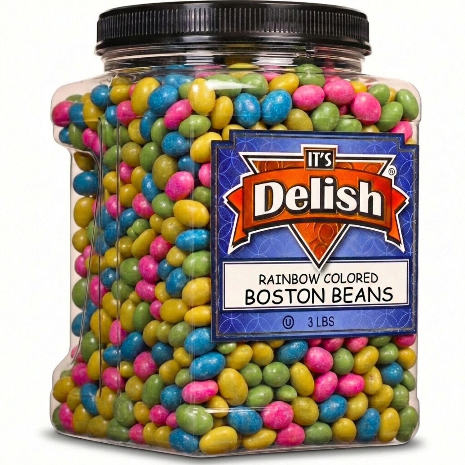 Rainbow Boston Beans 3 lbs  Jar DLX