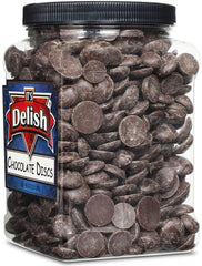 Semi-Sweet Chocolate Discs   2.5 Lbs Jumbo Container