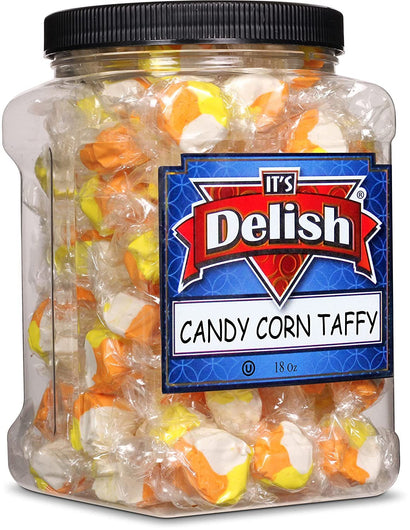 Candy Corn Style Taffy Chews 18 OZ Jumbo Container