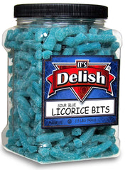 Sour Blue Blueberry Licorice Bits , 2.5 LBS (40 Oz) Jumbo