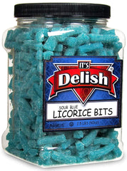 Sour Blue Blueberry Licorice Bits , 2.5 LBS (40 Oz) Jumbo