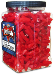 Strawberry Licorice Bits , 2.5 LBS (40 Oz) Jumbo Container Jar