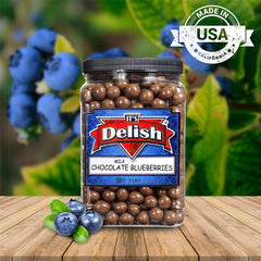 Milk Chocolate   Blueberries  , 3 LBS Jumbo Jar