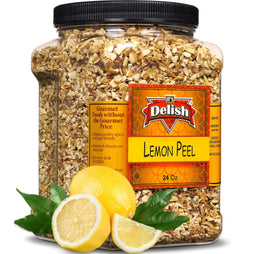 Lemon Peel Pieces 24 Oz Jumbo Container