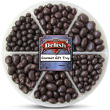 Gourmet Holiday White & Dark Chocolate Nuts and Fruit Large Gift Tray 6-Pt by It's Delish – Christmas Gift Box New Year Events Fathers Mother Day Family Parties Valentines Anniversary - Kosher Dairy