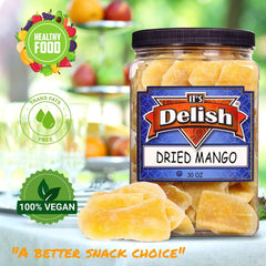 Dried Mango Slices, 30 OZ Jumbo Reusable Container