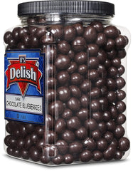 Dark Chocolate  Blueberries, 3 LBS Jumbo Container Jar