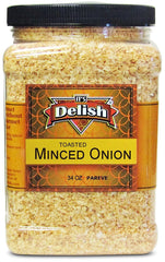 Toasted Dried Minced Onion, 2.1 lbs (34 Oz) Jumbo Container Jar