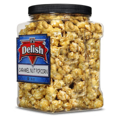 Caramel Nut Popcorn with Peanuts 16 OZ Jumbo Container